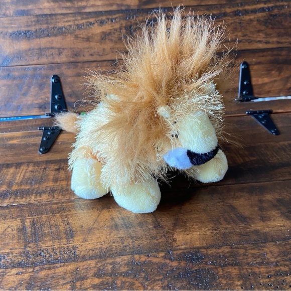 Ganz Webkinz Yellow Lion Cat African Wild Animals Plush Stuffed Safari - Picture 5 of 9